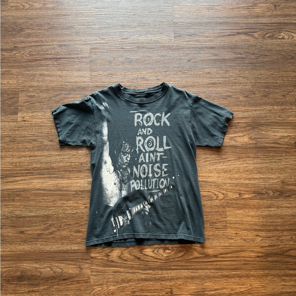 Vintage Y2K AC/DC Angus Young rock and roll ain’t noise pollution band t shirt